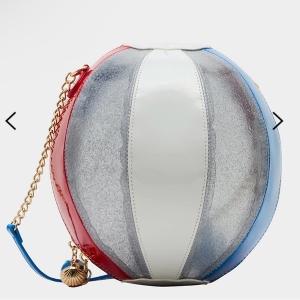 Betsey Johnson KITSCH HAVIN A BALL AMERICAN FLAG Crossbody Bag NWT